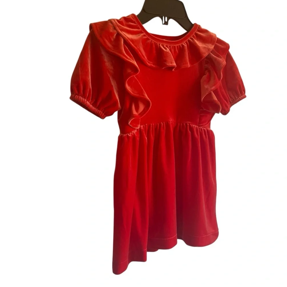 Crewcuts Red Velvet Formal Dress NWT‎